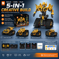 Juego de Bloques de Construcción de Robots a Control Remoto, Serie de Bloques de Partículas Pequeñas, Compatible con Juguetes de Construcción, Regalo