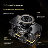 Haut-parleur Bluetooth de jeu haute puissance avec subwoofer, système audio de bureau et domestique, sans fil, haute qualité pour PC