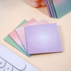 ชุดกระดาษโน้ตแบบมีกาวในตัว สีไล่ระดับมุกใส แห้งเร็ว ใช้ได้กับปากกาทุกชนิด สำหรับสำนักงานและโรงเรียน - Product Image 1