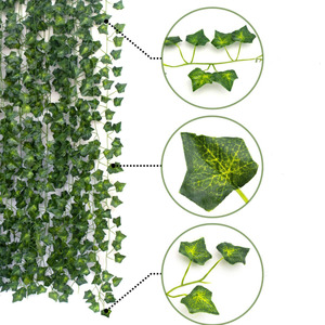 Xiangchen Artificial Green Vines 2.2m Silk <b>Leaves</b> Indoor <b>Decor</b> Hanging Plant <b>Wall</b> Greenery - Product Image 2