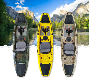 Kayaks de pêche de nouvelle conception, à pédale unique, avec siège confortable pour <span class=keywords><strong>la</strong></span> pêche en kayak et le canoë. - Product Image 1