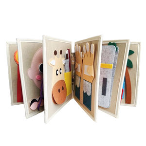 Personnaliser la mémoire montessori tout à fait <span class=keywords><strong>livre</strong></span> feutre tissu animaux enfant en bas âge calme occupé bébé feutre <span class=keywords><strong>livre</strong></span> - Product Image 2