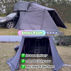 Carpa de Techo de Doble Capa con Estructura Rígida de Aluminio y Tela Oxford Patentada, para Acampar en Verano, Tipo Recto para 4 Personas - Product Image 6