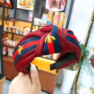 2025 <strong>Fabric</strong> Wide Edge Luxury Design Small Bee Knot <strong>Headband</strong> - Product Image 6