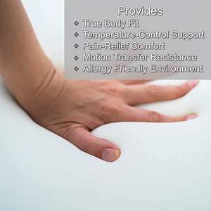 Portable Floor <strong>Mattress</strong> &amp; Guest Bed 3" Memory Foam <strong>Roll</strong> <strong>Out</strong> in Seconds Twin Single Kid Guest Car Camping Dorm Travel Essentials - Product Image 2