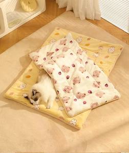 Kedi yatak evrensel uyku malzemeleri için her mevsim kış kedi matı Pet kış sıcak köpek yatağı Mat kedi battaniye kat Mat - Product Image 2