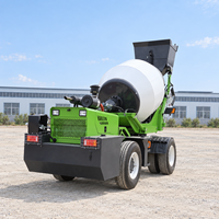 Promotion : Camion malaxeur à béton 4x4 auto-chargeur 0,6-6,5 m³ multifonctionnel mobile