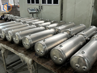 Sistem Rem Udara Truk dan Trailer Kustom Baru, Reservoir Udara/Tangki Udara Aluminium Tebal 2.5mm Bersertifikasi IATF16949, Pembentukan CNC