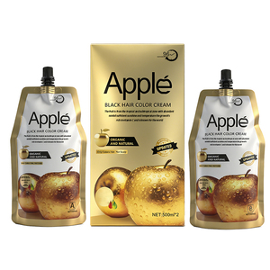 Crema Colorante <span class=keywords><strong>per</strong></span> <span class=keywords><strong>Capelli</strong></span> Nera Senza <span class=keywords><strong>Ammoniaca</strong></span> Golden Apple, Estratti Vegetali, Tinta <span class=keywords><strong>per</strong></span> <span class=keywords><strong>Capelli</strong></span> <span class=keywords><strong>per</strong></span> Saloni Professionali - Product Image 1
