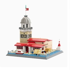 <span class=keywords><strong>Torre</strong></span> della fanciulla di <span class=keywords><strong>Istanbul</strong></span> turca per bambini, compatibile con blocchi da costruzione <span class=keywords><strong>a</strong></span> piccole particelle, giocattolo educativo da tavolo - Product Image 4