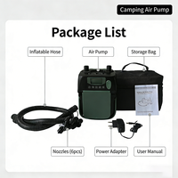 Pompe à air électrique à batterie au lithium-cuivre pour gonflage/dégonflage de tentes, kayaks, bateaux gonflables et véhicules 0-16 PSI toutes saisons