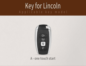 Étui de protection en cuir personnalisé pour clé de voiture intelligente avec logo pour Lincoln MK3, ICZ, MKC, MKZ, Navigator, MKX et accessoires - Product Image 3