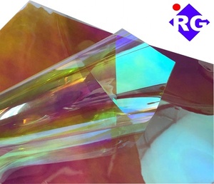 Royal Glory PET – <span class=keywords><strong>feuille</strong></span> <span class=keywords><strong>de</strong></span> Film <span class=keywords><strong>de</strong></span> fenêtre auto-adhésive dichroïque Iridescent arc-en-ciel pour acrylique et verre - Product Image 4