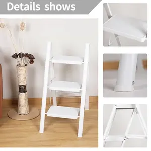 Household Foldable Ladder Flower Rack 2/3/4 Ladder Can Be Customized With Color Indoor Decoration Cleaning Ladder