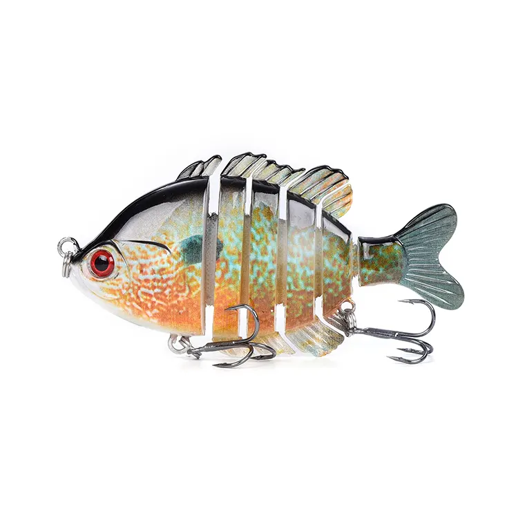 Hot Selling 3.5"/24g Multi Jointed Fishing Lure 6 Segmented Tilapia Fishing Bait