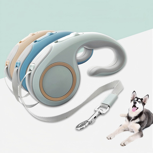 Guinzaglio per cani retrattile in Nylon resistente in Nylon con impugnatura antiscivolo portatile a 360 ° - Product Image 1