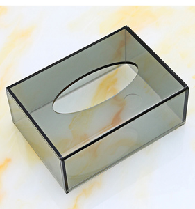 Hộp Đựng Khăn Giấy Bằng Acrylic Trong Suốt, Hộp Đựng Khăn Ăn Nhiều Màu Dùng Cho Văn Phòng - Product Image 3