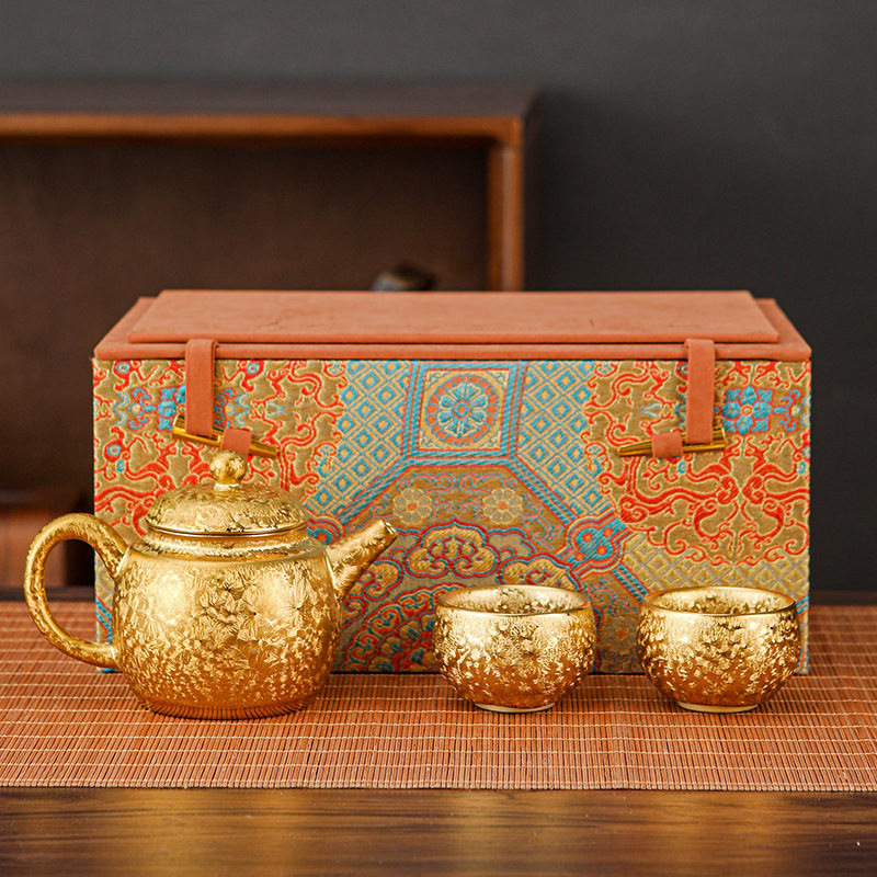 Gold tea set 10