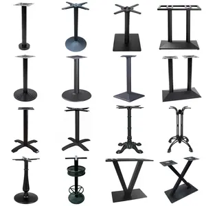 Iron Bases Manufacturer Custom Restaurant Central Casting Painting Coffee Dinning Metal Table Stand