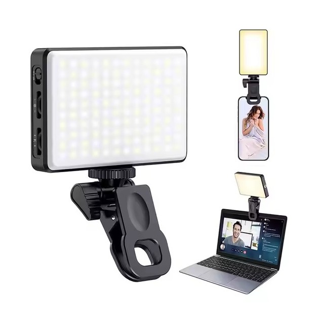 120 LED Phone Selfie Fill Light with 3000mAh 1/4 Screw Clip Video Light for TikTok Live Photographic Lighting Product Category