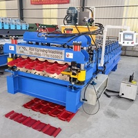 Rouleau de carrelage en acier à Double couche, profil de feuille trapézoïdale 1000, matériau de construction, 1020mm, prix de Machine