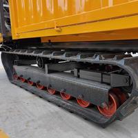 Dumper sur chenilles en caoutchouc de 500 kg à 5 tonnes, transporteur hydraulique sur chenilles, mini-dumper sur chenilles pour chantier de construction en montagne et ferme