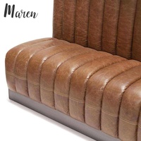 Canapé d'angle moderne en cuir PU sur mesure pour restaurant, hôtel, club, bar ou maison, 4 places