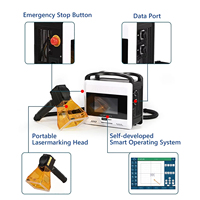 Machine de marquage laser portable 20W 30W 50W pour gravure sur métal, imprimante laser pour étiquettes, plaques signalétiques, cartes