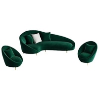 Meubles de salon en velours unique et frais de designer nordique moderne Offres Spéciales ensemble de canapés Chesterfield