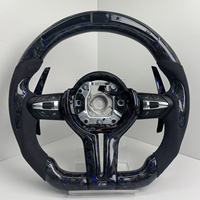 Volant en carbone forgé semi-violet avec LED pour F10 F30 F32 F36 M3 F80 M4 F82 M2 F87 X5 F15 E70 E71 E90 E92