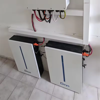 Deye RW-M6.1-B daya dinding Lifepo4 baterai 51.2v 120Ah 6,14kwh baterai Lithium untuk sistem surya hibrida