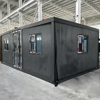 Maisons préfabriquées de luxe, modernes, durables, de qualité, extensibles, maison conteneur de 40 pieds, 60 m2, maison préfabriquée modulaire