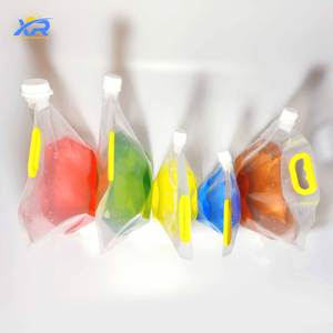 Bolsa de Jugo al por Mayor de 3.5 Litros, 1 Galón, Transparente, Reutilizable, <span class=keywords><strong>con</strong></span> Asa <span class=keywords><strong>para</strong></span> Colgar, Bolsa de <span class=keywords><strong>Agua</strong></span> de Plástico Flexográfica <span class=keywords><strong>con</strong></span> Asa - Product Image 4