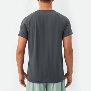 Wholesale Summer Workout T Shirt Men 100% Polyester Quick Dry T Shirt for Men - Product Image 2