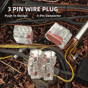 Connecteur de câblage à ressort 3 broches, design enfichable pour câblage 2,5 mm² - Product Image 2