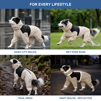 Imperméable en cuir pour chien, combinaison intégrale quatre pattes pour grands chiens, hiver, réfléchissant, coupe-vent, Border Collie, OEM ODM