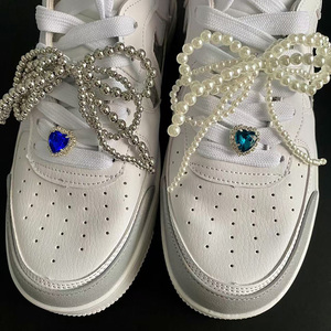 Bricolage chaussures dentelle breloques chaussures clips étiquette lacets décorations fausse perle Sneaker lacet boucle