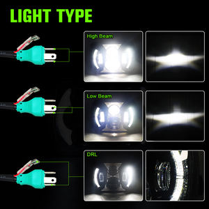 Forool De Luz Led <span class=keywords><strong>Camion</strong></span> 7 Polegada Led phares De voiture lampe frontale pour Jeep Cherokee pour 1997 <span class=keywords><strong>Toyota</strong></span> Hilux lumières - Product Image 2