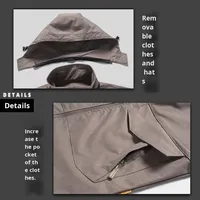 Combinaison de camouflage Danossen pour l'extérieur, printemps-automne, unisexe, en coton durable, avec chapeau amovible, veste tactique pour l'alpinisme et l'entraînement