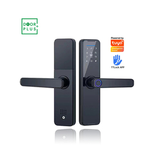 Doorplus wifi thông minh khóa cửa tuya app điều khiển từ xa vân tay RFID Door Handle đối với gỗ nhôm cửa đám mây lưu trữ dữ liệu - Product Image 1