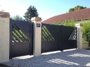 Princeton 6 pies <span class=keywords><strong>de</strong></span> aluminio Privacidad Estate Gates Automatic Electric Driveway Cantilever Slide Gate <span class=keywords><strong>Madera</strong></span> tratada térmicamente - Product Image 3