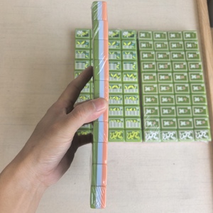 Fanjin - Juego de Mahjong Americano de Alta Gama, Más Vendido, con Cartas Acrílicas Talladas de Tres Capas y Dos Colores, Portátil, para Múltiples Jugadores, para Casino, Póker - Product Image 2