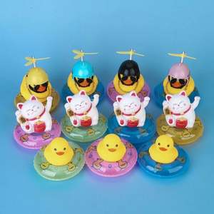 Mini canard en verre cristal personnalisé avec logo, jouet de bain flottant pour enfant, sonore, écologique, portable, promotionnel, vente en gros - Product Image 3