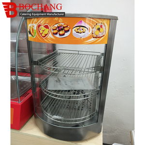 Vitrina para Tartas de Huevo, Vidrio Templado, Acero Inoxidable 304, Exhibidor de Alimentos con Calefacción para Panadería - Product Image 6