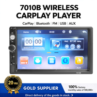 Écran MP5 embarqué de 7 pouces 7010B avec intégration au tableau de bord, lecteur CD, prise en charge des cartes USB et SD, CarPlay pour autoradio