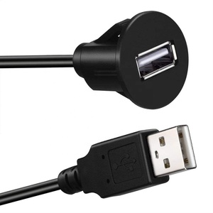 Evrensel Otomatik usb uzatma kablosu Dashboard Gömme Montaj Araba Radyo Stereo Android Wince Kafa Ünitesi DVD CD Medya Oynatıcı 3 Ayak - Product Image 6