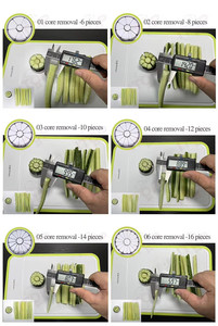 Coupe-légumes manuel à lames interchangeables, coupe-cornichons robuste pour bar à sushis - Product Image 6