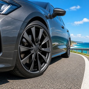 <span class=keywords><strong>ล้อ</strong></span>แม็กซ์อะลูมิเนียมฟอร์จสั่งทำพิเศษ OEM ขนาด 18x8.5 19x8.5 20x8.5 นิ้ว ขอบลึก สีดำด้าน สำหรับรถสปอร์ต JDM และ SUV - Product Image 2
