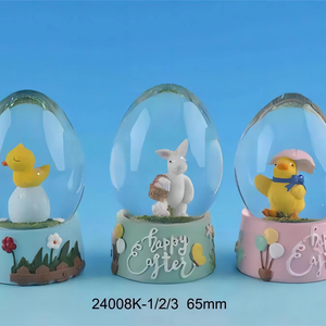 Nhà Máy Bán Nhựa Phục Sinh Handmade Thủ Công Mỹ Nghệ Thỏ Pha Lê Quả Bóng Trang Trí Nội Thất Nước Tuyết Toàn Cầu - Product Image 3