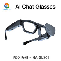 Lunettes Intelligentes avec Assistant Vocal IA, Audio Sans Fil BLE 5.2, Écran d'Affichage et Enregistrement Vidéo 2K